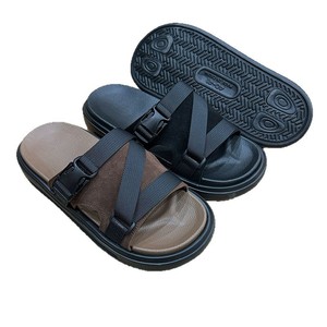 Claquettes en <span class=keywords><strong>feutre</strong></span> pour hommes, d'été, d'extérieur, antidérapantes, respirantes, à bout ouvert, à plateforme, à <span class=keywords><strong>semelle</strong></span> épaisse, décontractées, légères, vente en gros - Product Image 1