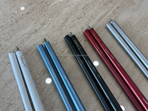 Colorido alta calidad 9,5 MM punta 57 "taco de billar 1/2-PC Centro articulado carbono grafito taco de billar <span class=keywords><strong>palo</strong></span> - Product Image 2