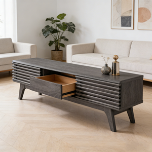 Soporte <span class=keywords><strong>de</strong></span> TV Personalizable en Color, <span class=keywords><strong>Estilo</strong></span> <span class=keywords><strong>Industrial</strong></span>, <span class=keywords><strong>Centro</strong></span> <span class=keywords><strong>de</strong></span> <span class=keywords><strong>Entretenimiento</strong></span> con Gabinete <span class=keywords><strong>de</strong></span> TV Especial <span class=keywords><strong>de</strong></span> Dos Puertas, en Stock - Product Image 4