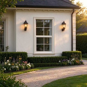 Ornement domestique contemporain sur mesure, cadre métallique, vitrage coulissant latéral UPVC82, adapté aux zones de cuisine et de salle de bain. - Product Image 4