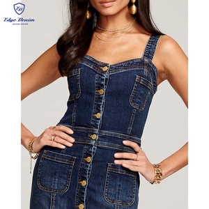 Vestidos Vaqueros Personalizados para Damas, Últimos Modelos de Vestidos Vaqueros Azules para Mujer - Product Image 2