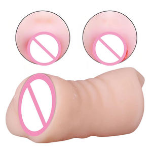 2-In-1 Realistische Tpe Mannelijke Masturbator Kunstmatige Vagina Met Orale Seksfunctie En Tongtanden Diep Seksspeeltje Voor Mannen - Product Image 5