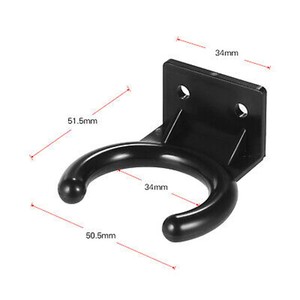 Appendiabiti per microfono in plastica a parete con supporto per Mic con supporto per gancio nero per microfono senza fili - Product Image 1