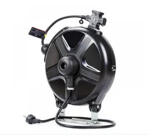 Wall Mounted Automatic Retractable 3/8 "X 15M Heavy Duty Hose Reel With Brass Water Gun