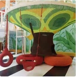 QXY Rete da Arrampicata Colorata Morbida per Esterni, Attrezzatura da Gioco per Parco Giochi, Percorso a Fune Multigiocatore per Bambini, Corda Galvanizzata - Product Image 2