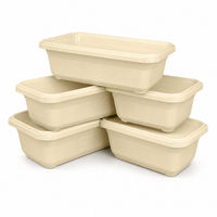 Conteneur alimentaire de 40 onces avec fermeture hermétique, boîte à lunch jetable, empilable et étanche, adapté aux plats à emporter