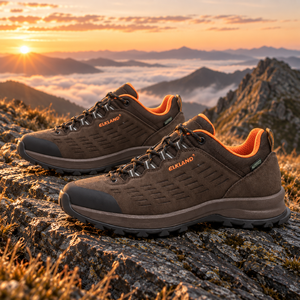 Vente de gros Baskets d'extérieur personnalisées pour homme Chaussures de randonnée en daim respirantes et imperméables pour l'automne Chaussures de trekking - Product Image 3