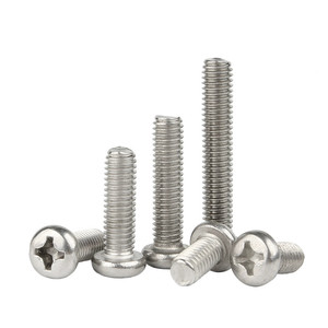 Tornillo de máquina de cabeza alomada de acero inoxidable 304 a precio de fábrica M2 M3 M4 M5 M6, tornillo de cabeza alomada con ranura cruzada, tornillo cruzado - Product Image 3
