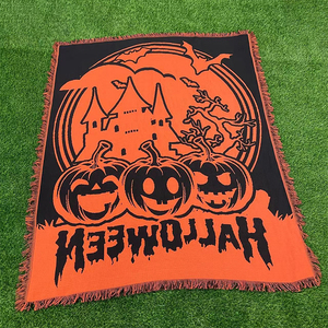 Dropshipping chấp nhận mô hình tùy chỉnh bông và Polyester pha trộn dệt tấm thảm chăn tùy chỉnh - Product Image 2