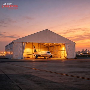 Hangar <span class=keywords><strong>de</strong></span> Almacenamiento para Aviones <span class=keywords><strong>de</strong></span> Aluminio <span class=keywords><strong>de</strong></span> 18x32m, <span class=keywords><strong>de</strong></span> Una Sola Capa, con Ensamblaje Modular, Anticorrosión, Impermeable, para Uso en Todas las Estaciones - Product Image 6
