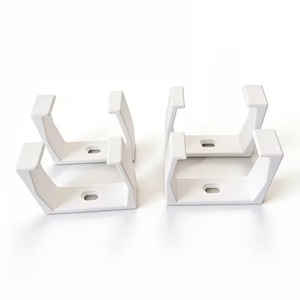 <b>White</b> Socket <b>Bracket</b> Set 6.1x4.6cm 3D Printed Single Side Wall Mount Cable Management Fixture - Product Image 5