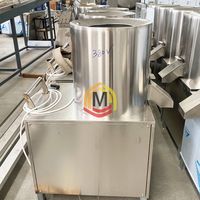 Machine à nouilles instantanées semi-automatique professionnelle Option vapeur électrique/gaz pour les céréales, y compris les ingrédients de la pâte de la friteuse du mélangeur
