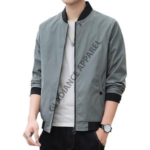 แจ็กเก็ตบอมเบอร์ผ้าไนลอนออกแบบโลโก้ได้ตามต้องการสำหรับผู้ชายแจ็คเก็ตนักบินสำหรับฤดูหนาว - Product Image 4