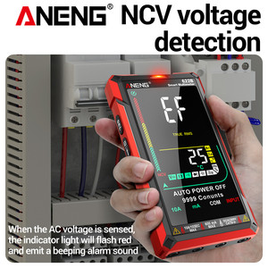 622b kỹ thuật số thông minh vạn năng Tester <span class=keywords><strong>Meter</strong></span> tự động phạm vi True RMS 10A DC/AC 9999 đếm điện dung Ohm MULTITESTER - Product Image 5