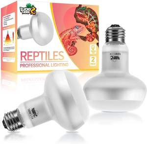 LUCKY HERP Lampe chauffante pour reptile, ampoule UVA intense pour reptile, ampoule chauffante pour reptile <span class=keywords><strong>lumière</strong></span> du jour pour réchauffer - Product Image 1