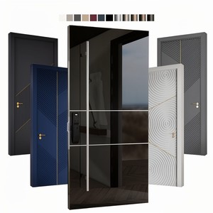 Portes d'entrée de villa américaine sur mesure, porte pivotante moderne en acier inoxydable, porte extérieure de sécurité résidentielle - Product Image 5