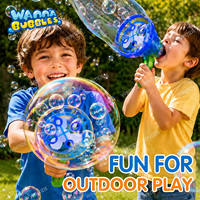 WANNA BUBBLES Ein-Knopf-Soundsteuerung Plastik-Seifenblasenmaschine Erzeugt Spaßige Große & Kleine Seifenblasen Kinder Sommer Outdoor-Spielzeug