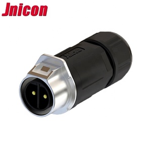 Jnicon 300V Nhựa Để Kim Loại 2 Pin Nối Chống Thấm Nước DC Hàng Không Cắm Ổ Cắm Kết Nối - Product Image 6
