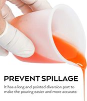 Tasses à mesurer en résine de silicone 250 et 100 ml, bâtonnets mélangeurs en silicone pour sucettes glacées, pipettes