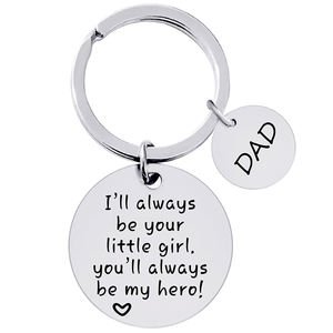 Llavero de acero inoxidable <span class=keywords><strong>Siempre</strong></span> seré tu niña niño <span class=keywords><strong>Siempre</strong></span> serás mi héroe Regalo del Día de la madre <span class=keywords><strong>para</strong></span> mamá Papá Llaveros - Product Image 5