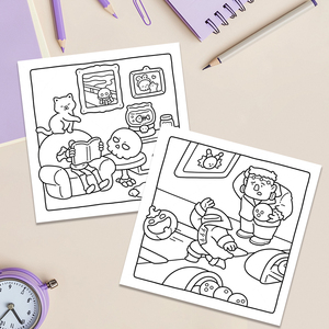 Cuộc Sống ma quái "Cuốn Sách Tô Màu Ma quái Halloween, cuốn sách tô màu đáng yêu với các nhân vật ma cho niềm vui lễ hội - Product Image 6