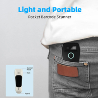 Escáner de Códigos QR Portátil Ligero USB CMOS 1D 2D JINGXIN, Lector de Códigos de Barras Inalámbrico Bluetooth de 2.4GHz