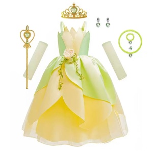 Costume d'Halloween Anime Cosplay Déguisement Carnaval <span class=keywords><strong>Princesse</strong></span> Vestido <span class=keywords><strong>la</strong></span> <span class=keywords><strong>Grenouille</strong></span> Fée Robes <span class=keywords><strong>de</strong></span> Soirée Elfe Vert <span class=keywords><strong>Robe</strong></span> <span class=keywords><strong>de</strong></span> <span class=keywords><strong>Princesse</strong></span> Tiana - Product Image 1