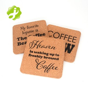 Posavasos de <span class=keywords><strong>corcho</strong></span> en blanco con impresión absorbente redonda para bebidas esteras de madera 100% posavasos de granja a granel de <span class=keywords><strong>corcho</strong></span> Natural Conjunto personalizado - Product Image 5