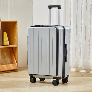 कस्टम बड़े 20/24 इंच के कंप्यूटर एब्स कैरी-ऑन ट्रॉली सूटकेस और फ्रंट ओपन बैग डिजाइन थोक मूल्य - Product Image 3