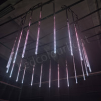Meteor Rain Lights DMX LED Pixel Tube vertical Éclairage de scène RGB IP65 Meteor Shower Lights Tube