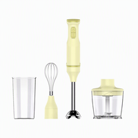 Mixeur plongeant électrique compact à faible bruit, vitesse variable automatique, pour smoothies et purées, idéal pour la maison et l'hôtellerie