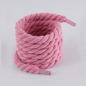 Lacets Ronds Épais en Coton Torsadé de Couleurs Personnalisées 5 mm 7 mm 8 mm de Large pour Chaussures <span class=keywords><strong>Dunk</strong></span> - Product Image 4
