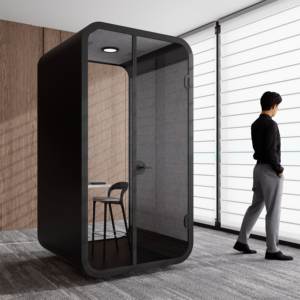 Cabina telefónica de oficina prefabricada para interiores a la venta, cabina de teléfono para muebles, <span class=keywords><strong>estudio</strong></span> portátil, oficina, trabajo a prueba de sonido - Product Image 1