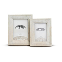 Cadre photo moderne de luxe en marbre blanc Vente en gros MDF décoratif pour la maison/véritable pierre/verre Style classique