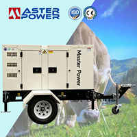 Générateur Diesel Portable Robuste Monophasé/Triphasé à Grande Vitesse sur Roues, Station de Recharge pour Expositions, Alimentation Électrique pour Pompes, Location Disponible