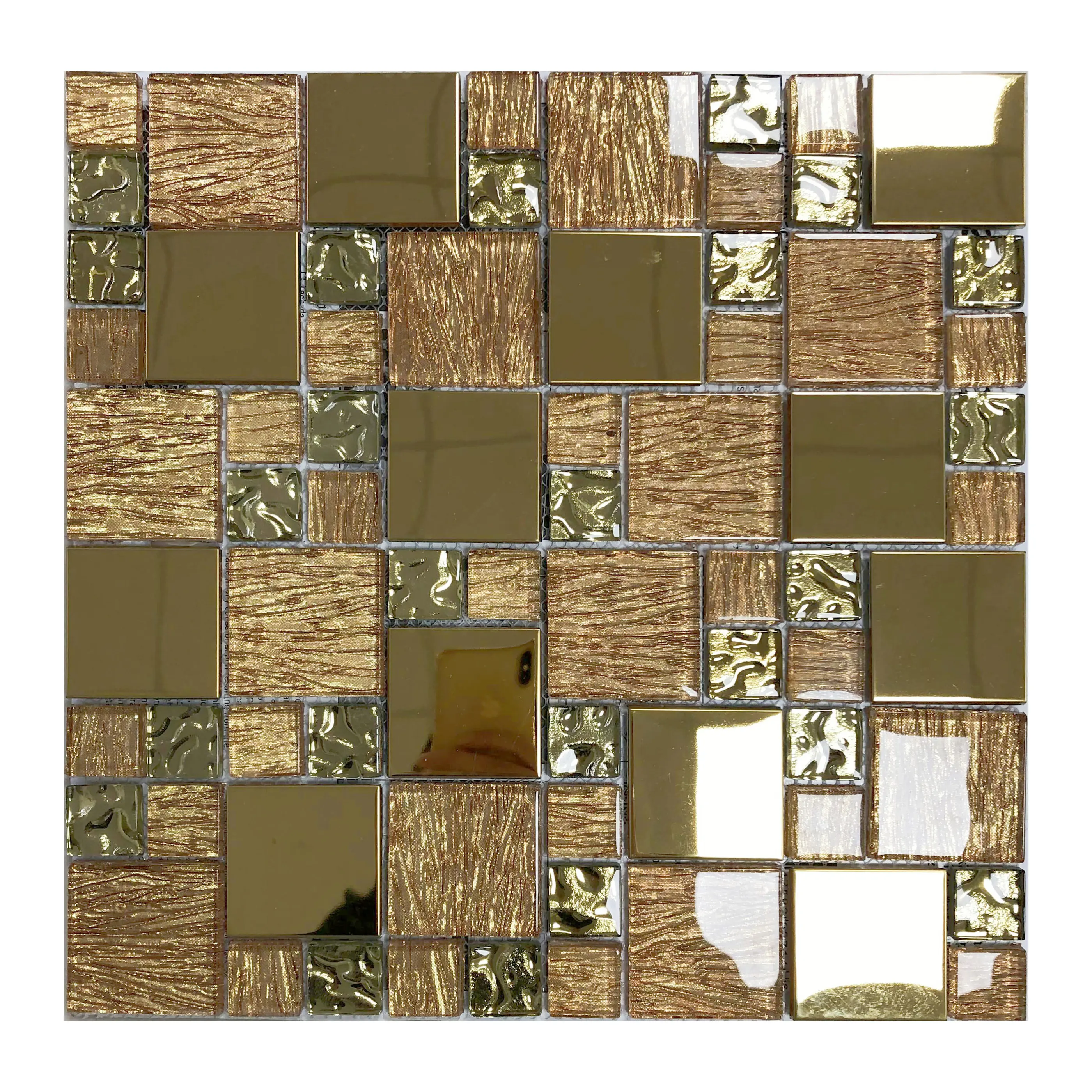 Gold color decoration mosaic wall tiles