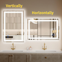 Espejo LED Moderno de Lujo con Diseño Inteligente, Inducción de Luz, Detección Bluetooth, Antivaho, Resistente al Agua, de Vidrio Templado para Baño