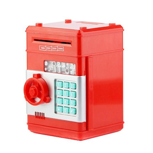 Coffre-fort gab électrique, Mini tirelire pour gagner de pièces de monnaie, boîte à jouet coffre-fort automatique - Product Image 1