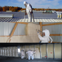 Matière première de mousse de polyuréthane ou de polyurée à cellules fermées/ouvertes Iso Poly pour pulvérisation ou injection, mousse de polyuréthane à vendre