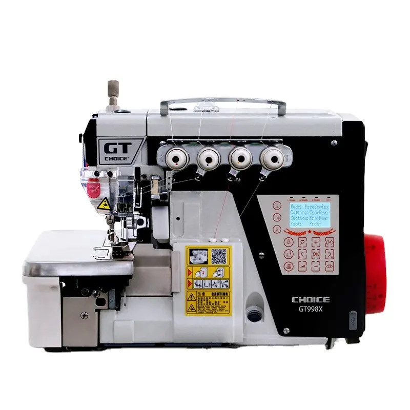 Gt998x-Cortadora automática de alta velocidad, máquina de coser Overlock de 4 hilos con pantalla táctil, serie <span class=keywords><strong>Gt</strong></span>