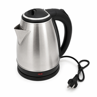 Bouilloire électrique avec fonction d'arrêt automatique, bouilloire à eau et à thé électrique portable en acier inoxydable, chauffe-eau en acier inoxydable