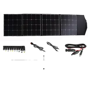 18V 200W Monocrystalline Solar Charger with 5V USB and 18V DC Foldable Solar Panel MC4 for RV Laptops Solar Generator