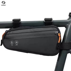 Borsa Portaoggetti per Mountain Bike con 2 Tasche Laterali, Impermeabile in Pelle Verniciata, Chiusura a Cerniera 1.2L, Manico Morbido, Tasca per Cellulare - Product Image 1