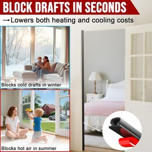 Burlete Moderno para Puertas - Tira Autoadhesiva <span class=keywords><strong>de</strong></span> Goma TPE con Instalación por Tornillos - Product Image 5