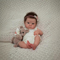 Poupées Bébé Reborn en Silicone, 18-20 Pouces, Nouveau-Né Réaliste, Femme Indienne Réelle, Habillage Réaliste pour Enfants