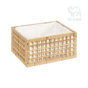 Cesto de Ropa Sucia de Bambú, Cesto de Ropa Popular Hecho a Mano, Cesta de Almacenamiento Abierta para Ropa Sucia - Product Image 2