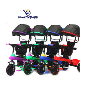 WQL – tricycle 3 roues pour enfants, pneu à air 4 en 1, roues de 12 pouces, tricycle pour bébé avec parasol, haute qualité - Product Image 5