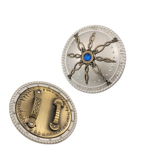 Escudo Stormchaser de <span class=keywords><strong>Diablo</strong></span> II, Aleación de Zinc, 9 cm, 153 g, Artesanía en Metal - Product Image 1