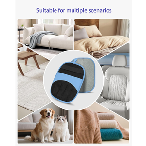 Guanti e Spazzola Lavabili in Poliestere <span class=keywords><strong>per</strong></span> la Rimozione dei Peli di Animali Domestici, Strumento Manuale <span class=keywords><strong>per</strong></span> la Rimozione dei Peli di <span class=keywords><strong>Cani</strong></span> e Gatti <span class=keywords><strong>per</strong></span> il Bagno - Product Image 4