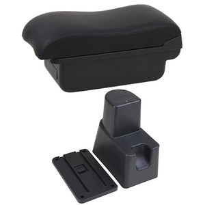 กล่องเก็บของที่วางแขน VTEAR ABS พร้อมช่อง USB และที่วางแก้ว สำหรับรถยนต์ซูซูกิ เซเลริโอ ปี 2013-2020 อุปกรณ์เสริมสำหรับจัดเก็บของ<span class=keywords><strong>ภายใน</strong></span>ด้านหน้า - Product Image 1